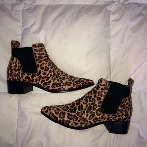 Cheetah Print Ankle Boots